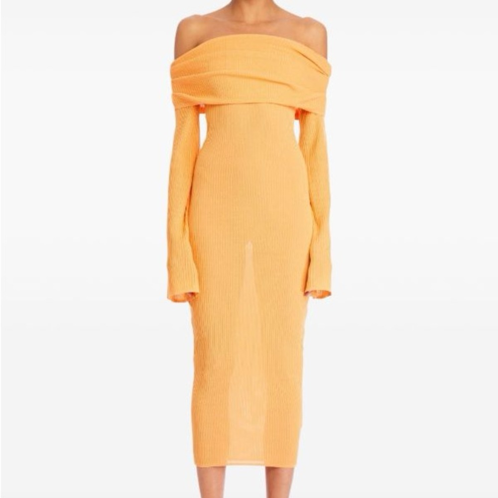 SER.O.YA Vibrant Orange Knit Top